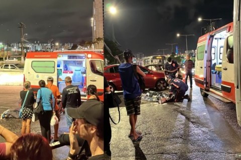HOMEM MORRE APÓS SER ATROPELADO POR ÔNIBUS NA BR-101, NA ZONA SUL DE NATAL